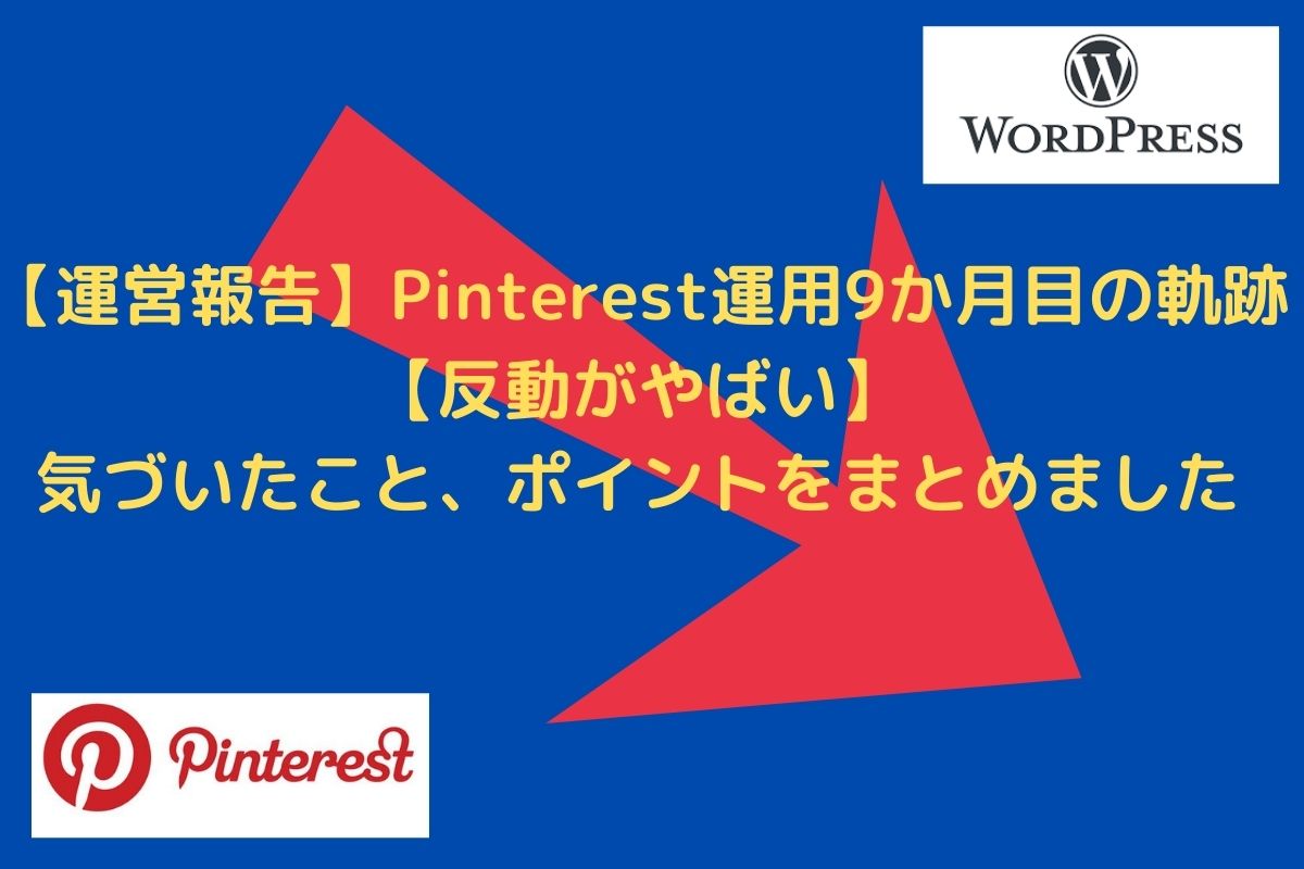 【運営報告】Pinterest運用9か月目の軌跡【反動がやばい】本文